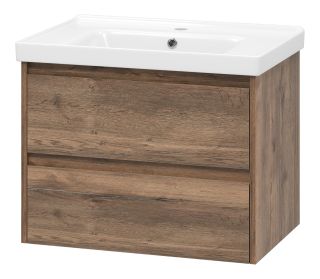 Подвесная тумба под раковину Brevita Dallas DAL-01070-074П 70см дуб Галифакс олово